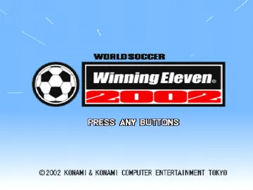 World Soccer Winning Eleven 2002 (JP) screen shot title